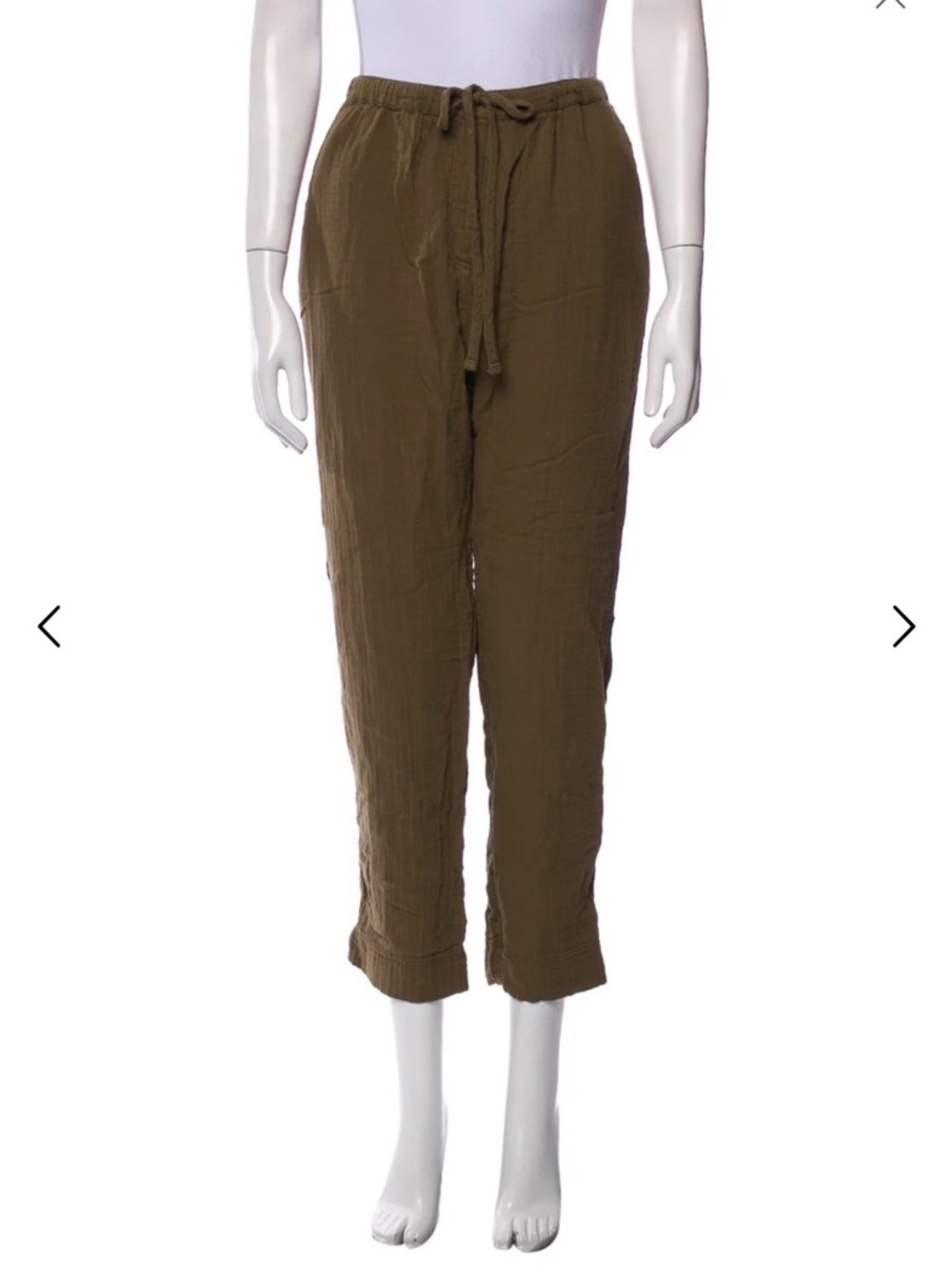 XiRENA Olive Drawstring Cropped Pants